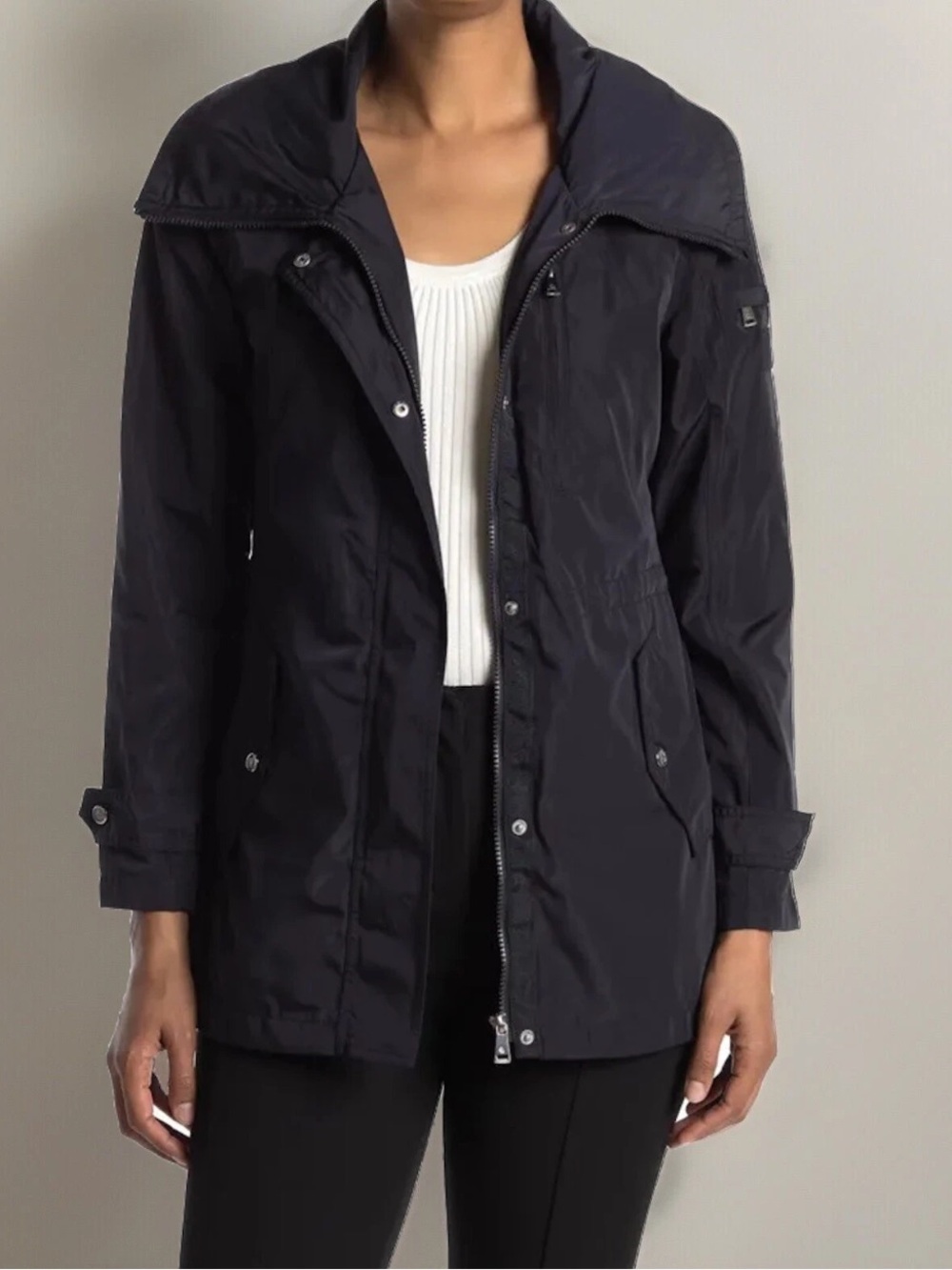 Lauren Ralph Lauren Navy Hooded Anorak Jacket L
